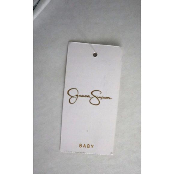 Jessica Simpson RB789JSH0 Baby Girl Sz 3/6 Months Navy Striped Romper w/Headband - Picture 5 of 7